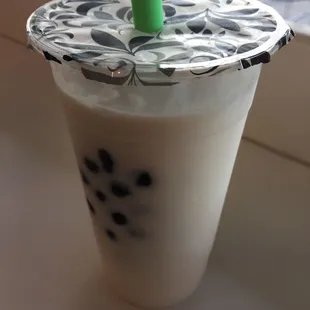 Coconut smoothie boba!
