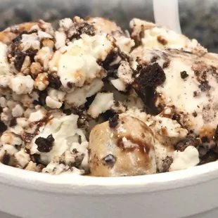 Cookie dough in a kid cup !!  # 8 on our FUN BOWL menu !!