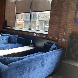 blue couches