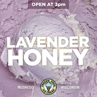 Lavender Honey ice cream