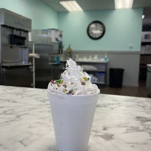 Chocolate Tornado with M and Ms!!