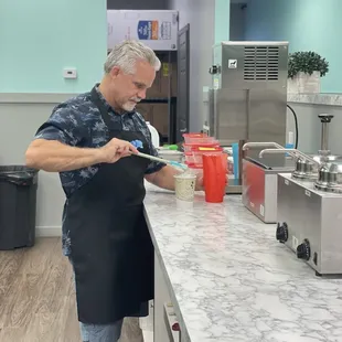 Steve shaking it up!