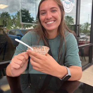 Girl and ice cream