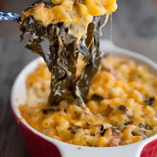 Mac &amp; Cheese + Spinach