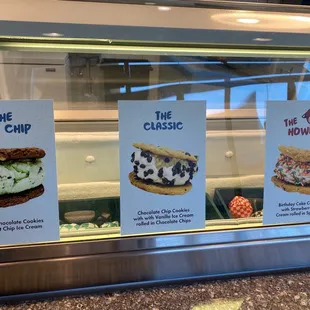 Cookie ice cream sandwiches