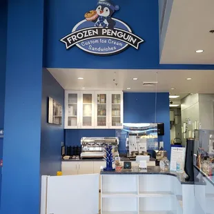 the inside of a restaurant