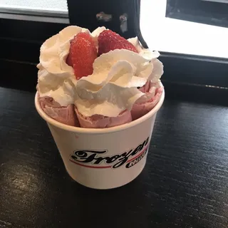 3. Strawberry Shortcake Rolled Ice Cream