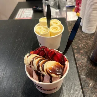 Rolled ice cream