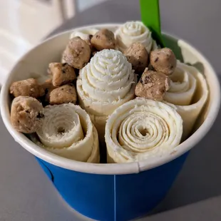 Vanilla Bean Ice Cream with Cookie Dough Bites