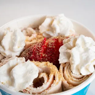 strawberries and whipped cream