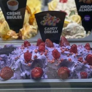 a variety of ice creams