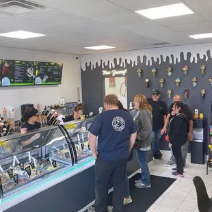 customers at the counter