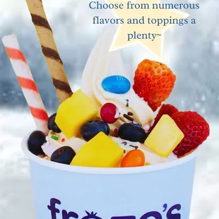 We are RE-OPENING  Please stop by check out our delicious yogurts, milk tea and drinks.  Thank you all for your support frozo's