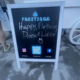 Personalized Birthday Chalkboard