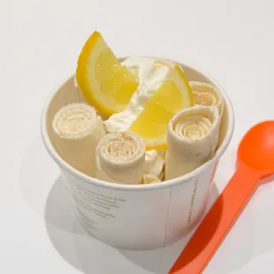 Lemon Roll Ice Cream ( lemon &amp; graham cracker)