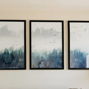 Framed trio