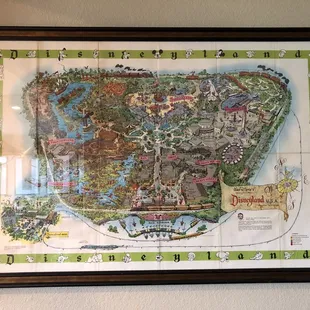 Vintage Disneyland Map