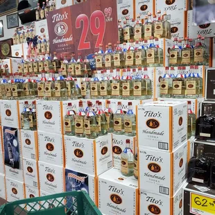 a grocery store display