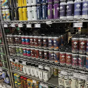 a variety of beverages