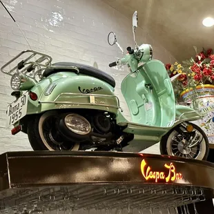 Classic Vespa...Displayed for all to see!