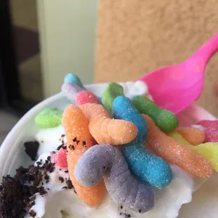 a bowl of ice cream