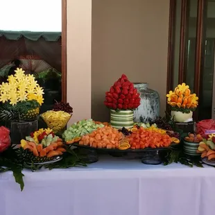 a variety of fruits and vegetables