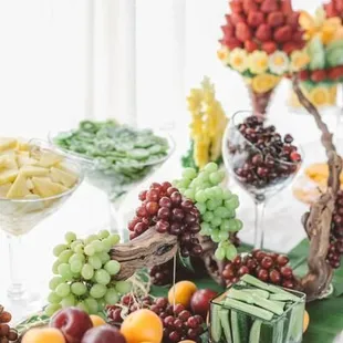 a variety of fruits on a table