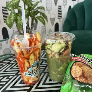 Aquachiles &amp; mango fruit cup!