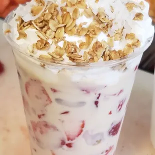 Fresas con crema de bionico