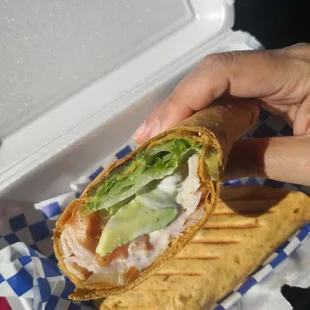 Turkey Club wrap.
