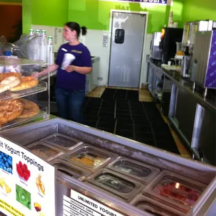 Picking up a smoothie!