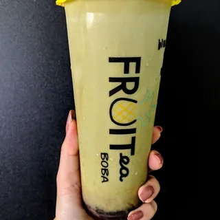 Blueberry Matcha Latte