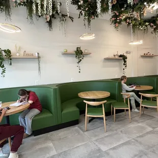 two people sitting at a table