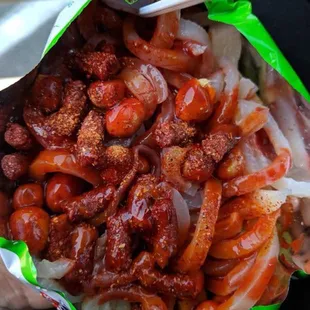 Tostilocos with extra candy