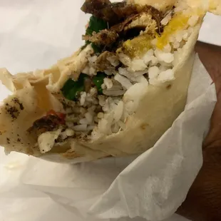 Jerk chicken wrap