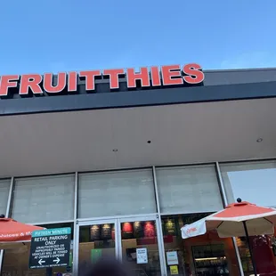 the front of a store