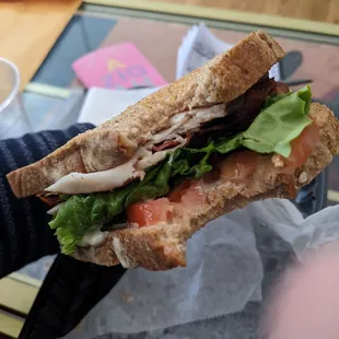 Inside turkey club.