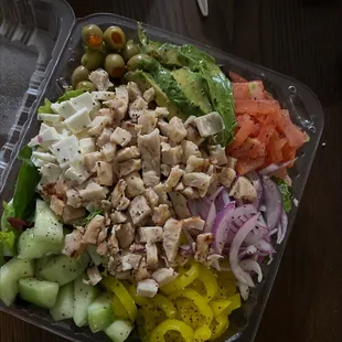 Garden Green Salad with Chicken