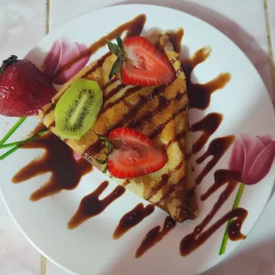 Crepe kiwi strawberry