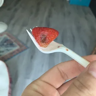 Rotten strawberry