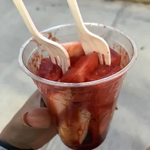 Fruit taste fresh and crunchy... unlike other places were the food tastes soggy