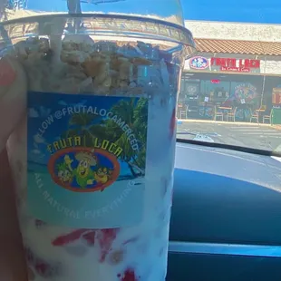 Fresas con crema