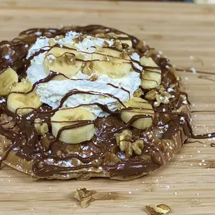 CHUNKY MONKEY WAFFLE!