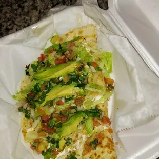 Supreme Spinach Quesadilla