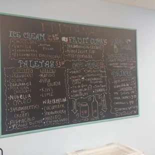 Frutanas Menu