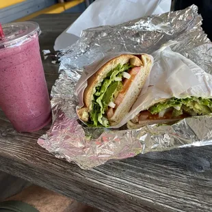 turkey torta &amp; berry smoothies