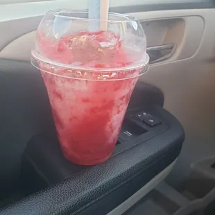 Strawberry raspado