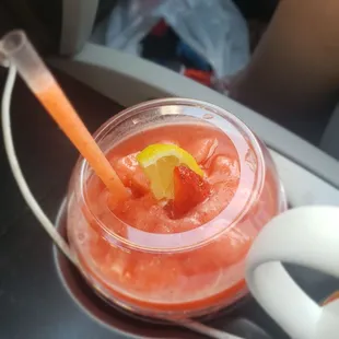 Strawberry slushie