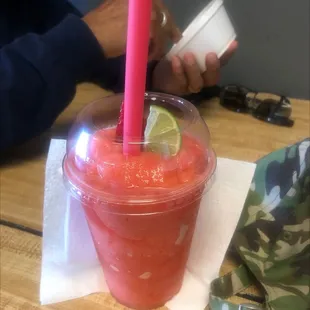 Strawberry slush