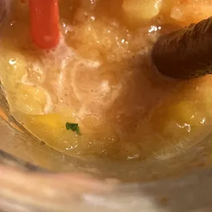 Found a piece of what looks like cilantro. Ew.